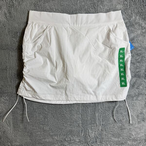New Women's Columbia Marina Bay Skort Skirt White Size XL UPF 50 Omni-Shade Golf